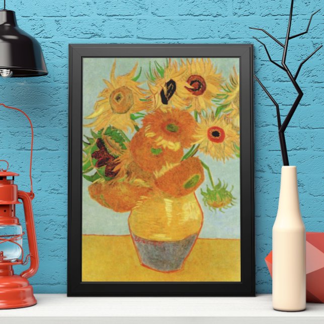 Póster Base con doce girasoles de Vincent van Gogh (Subido por el creador)