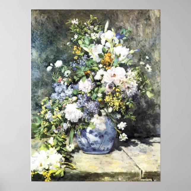 Póster Base de flores (Frente)