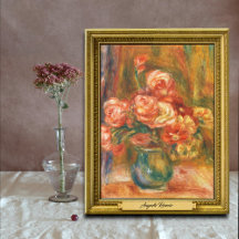 Base de Rosas de Auguste Renoir Art