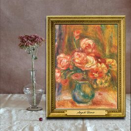 Póster Base de Rosas de Auguste Renoir Art