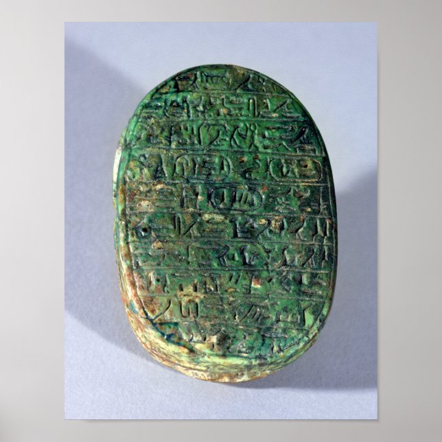 Póster Base de un pañuelo matrimonial de Amenhotep III (Frente)