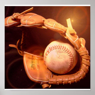 Póster Baseball Glove  Poster