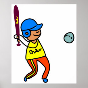 Póster Baseball Kid