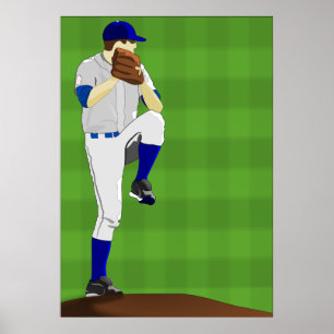 Póster Baseball Pitcher Poster
