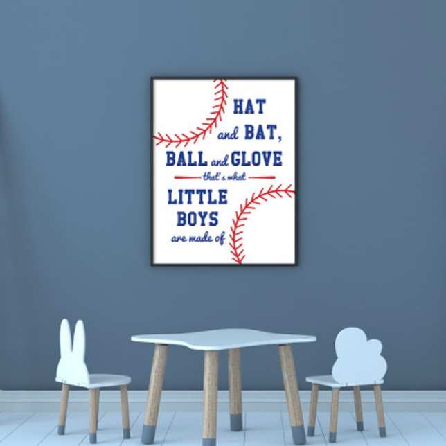 Póster Baseball Themed What Little Boys Are Made Of  (Subido por el creador)