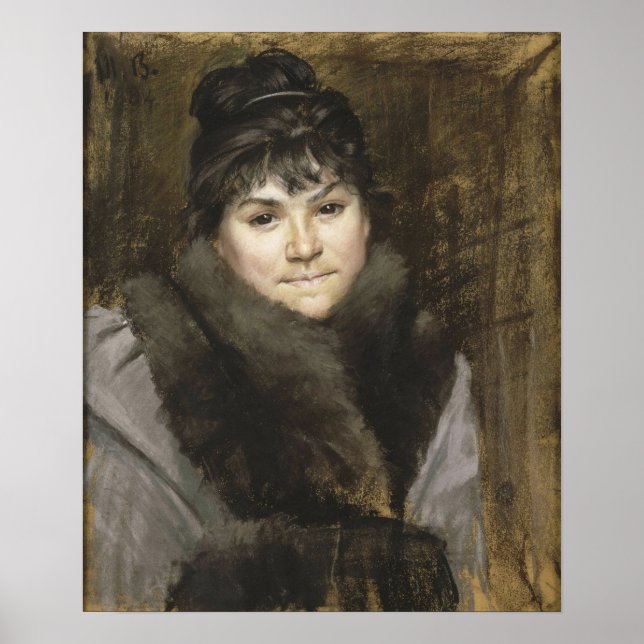 Póster Bashkirtseff - Retrato De Madame X (Frente)