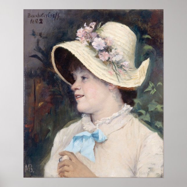 Póster Bashkirtseff - Retrato De París De Irma 1882 (Frente)