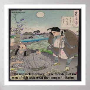 Póster Basho y famoso Poster de citas