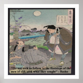 Póster Basho y famoso Poster de citas