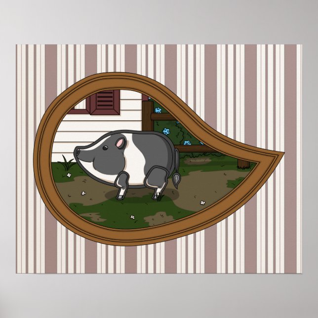 Póster Basil, el Poster del cerdo (Frente)