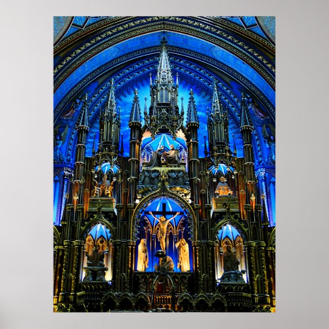 Póster Basílica de Notre Dame Altar (Frente)