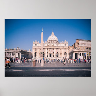 Póster Basílica de San Pedro en la Ciudad del Vaticano