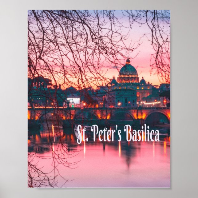 Póster Basílica de San Pedro, Roma, Italia (Frente)