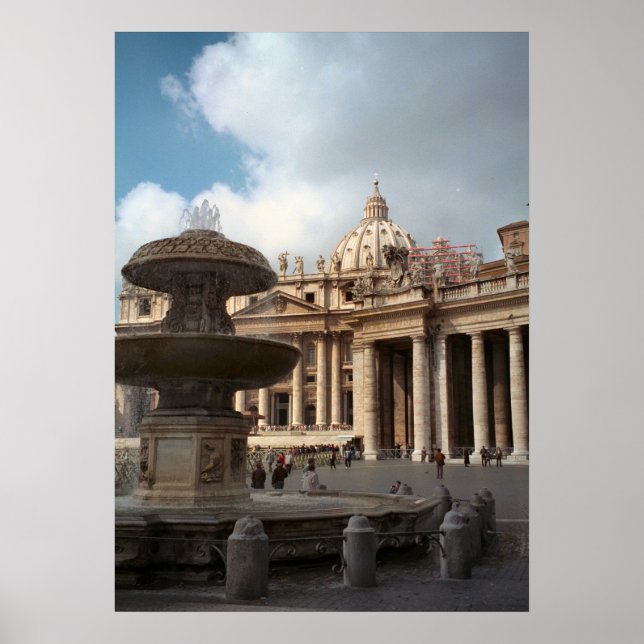 Póster Basílica de San Pedro, Vaticano, Roma (Frente)