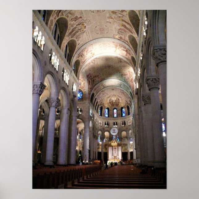 Póster Basílica de Santa Ana de Beaupre, Quebec, Canadá (Frente)