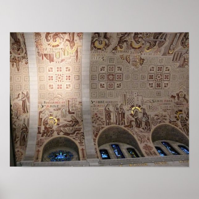 Póster Basílica de Santa Ana de Beaupre, Quebec, Canadá (Frente)