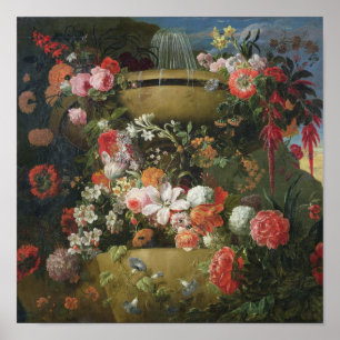 Póster Basin and Flowers