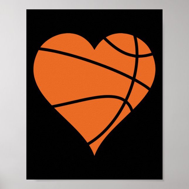 Póster Basketball Heart 2 (Frente)