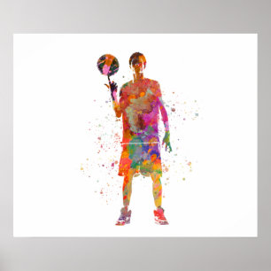 Póster Basketball player