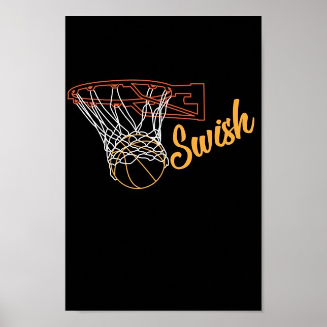 Póster Basketballkorb "Swish" (Frente)