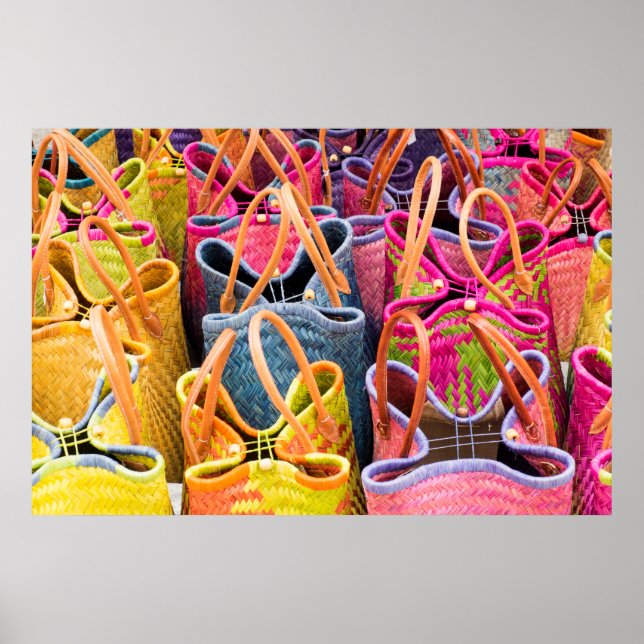 Póster Baskets At A Street Market (Frente)