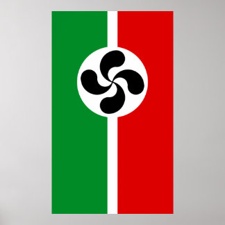 Póster Basque Cross Print
