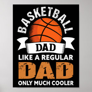 Póster Básquetbol papá - Fun Basketball Dad