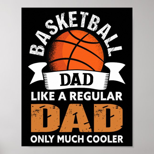 Póster Básquetbol papá - Fun Basketball Dad (Frente)