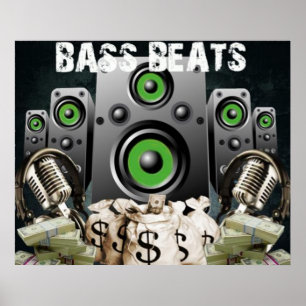 Póster Bass Beats Poster