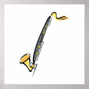 Póster Bass Clarinet