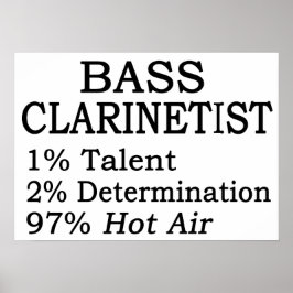 Póster Bass Clarinetistt Hot Air