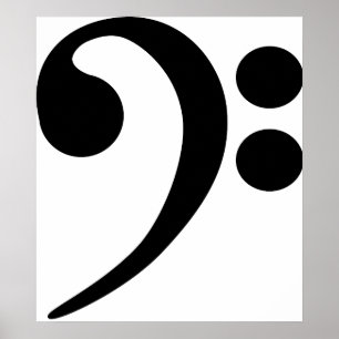 Póster Bass Clef