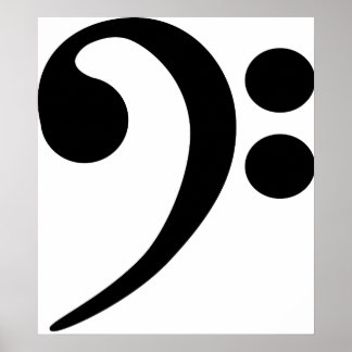 Póster Bass Clef