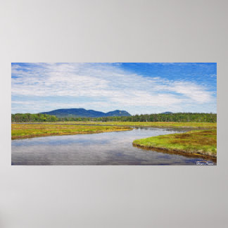 Póster Bass Harbour Marsh "Pintura"