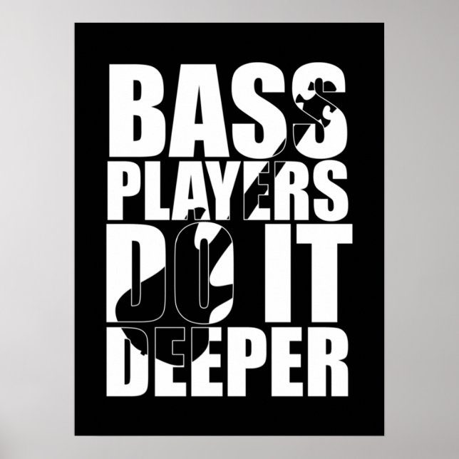 Póster Bass players do it deeper (Frente)