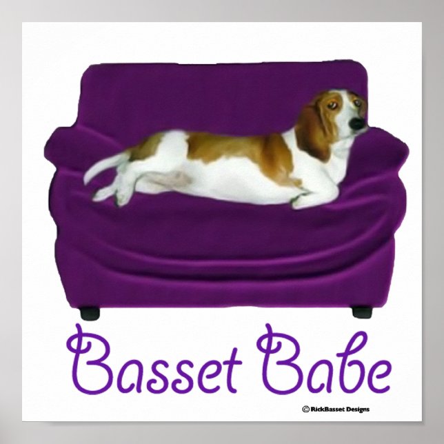 Póster Basset Babe (Frente)