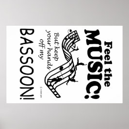 Póster Bassoon Siente La Música