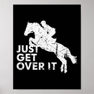 Póster Basta Con Salir A Caballo Saltando A Caballo Ecues