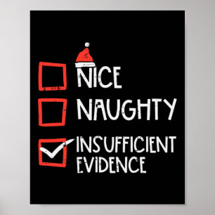 Póster Bastante mala evidencia Navidades divertidos X