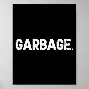 Póster Basura de Trump 2025 Divertido 45 47 partidario de