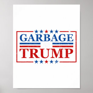 Póster Basura para la basura de Trump para el presidente 