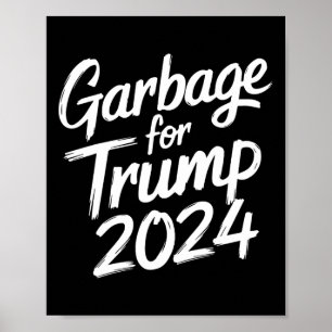 Póster Basura Para Trump 2024 No Somos Vote Tru