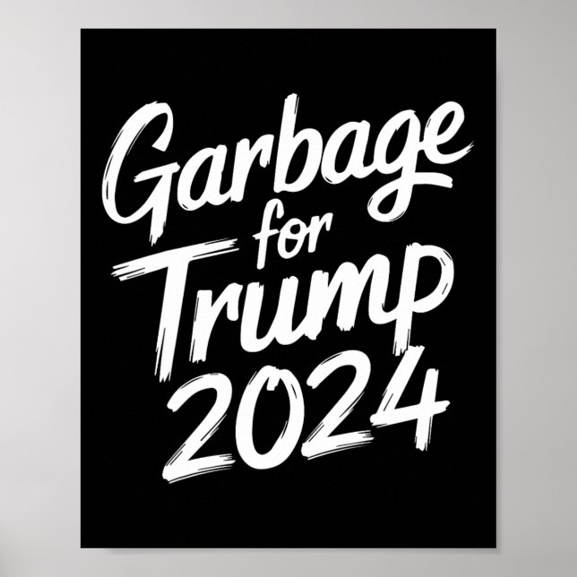 Póster Basura Para Trump 2024 No Somos Vote Tru (Frente)