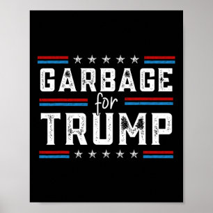 Póster Basura Para Trump 2024 No Somos Vote Tru