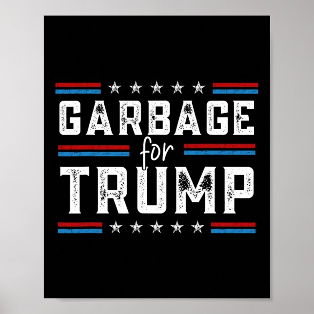 Póster Basura Para Trump 2024 No Somos Vote Tru (Frente)