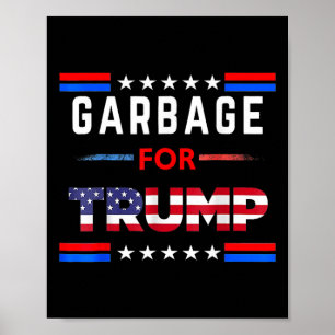 Póster Basura Para Trump Hace Que La Basura Estadounidens