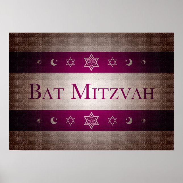 Póster Bat Mitzvah (Frente)