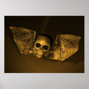 Póster Bat Skull