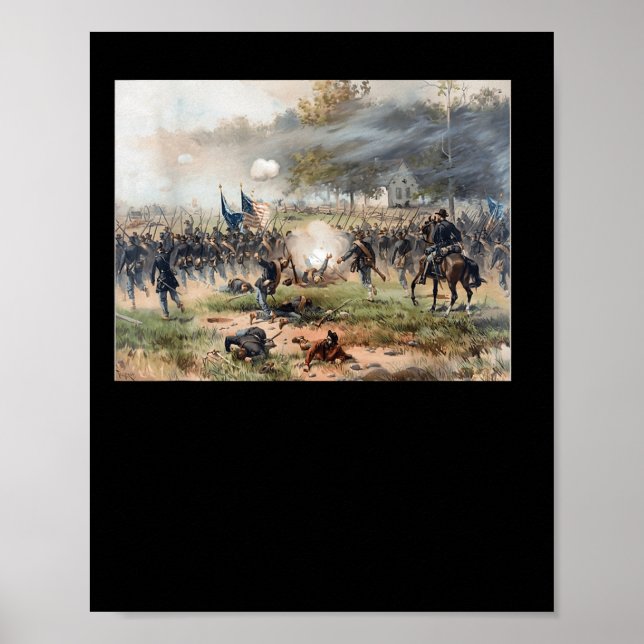 Póster Batalla De Antietam - Guerra Civil (Frente)