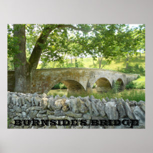 Póster Batalla de Antietam: Poster de fotos del puente de